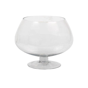 Glass Vase, Footed, 25cm