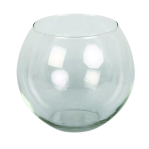 Glass Vase, Ball | 17 X 14cm