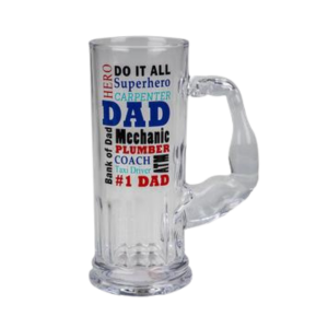 Beer Mug Glass Dad 600ml
