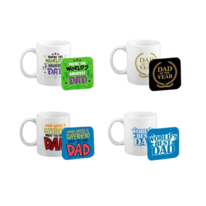 Mug Occasions Dad 2 Piece Mug Coaster