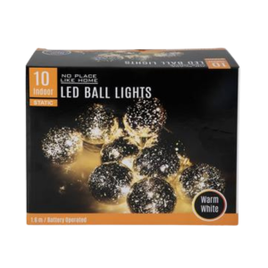 Light Fairy Led 10x ball Warm White 1.6m