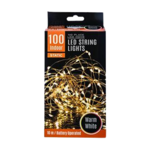 100 Bulb String Light Warm White, 10m