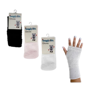 Ladies Winter Knit Gloves with Open Finger Tips