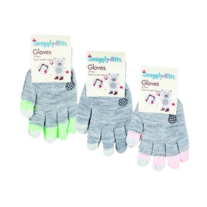 Snuggly-Bits Touch Screen Ladies Gloves - 2 Pair Pack