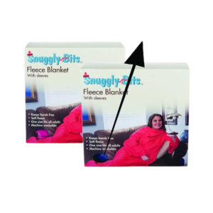 Snuggly-Bits Adult Fleece Blanket with Sleeves
