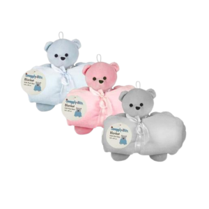 Plush Bear 20cm with Blanket 100x80cm Assorted