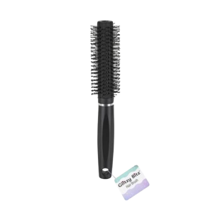 Hair Brush Black Round 22cm