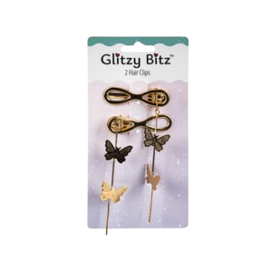 Hair Clips Fashion Pins Asstd 2 Piece