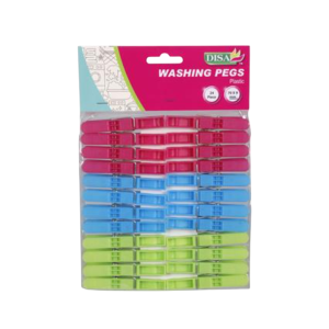 Washing Pegs Plastic 70mm Pack 24