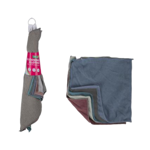 Cloth Microfibre 30X30Cm 5Pce Mixed Col