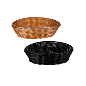 Woven Plastic Basket 23x15x6cm
