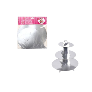 Cake Stand Paper 3 Tier Metalic