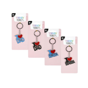 Keychain Metal Dad Mom Assorted