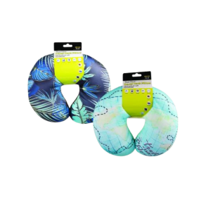 Travel neck pillow 30x28cm asstd designs