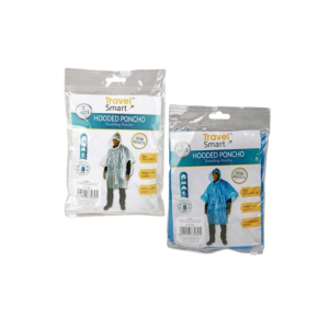 Raincoat Poncho 132x202cm with Hood (2 Pack)