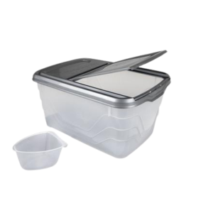 Storage Container Flip Lid 10L Silver