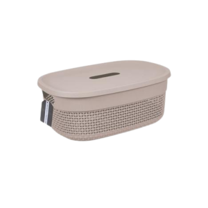 Basket Plastic Stereo 11.5L Lid 38x28x15cm