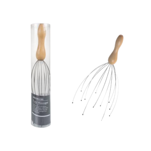 Head Massager Flex Wire with Wood Handle