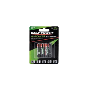 Batteries Hi-Power Size Aaa / R03P 4Pce