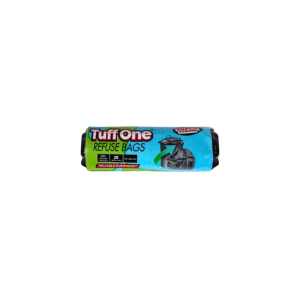 Refuse Bag Black 20Pc 750x950mm Tuffone