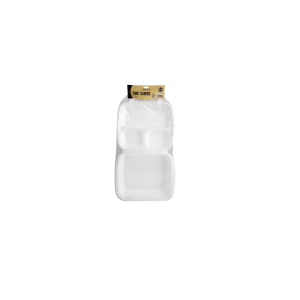 Picnic Styrofoam 3 Division Boxes 4 Pack