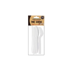 Cutlery Plastic 10Pce Set 5 x knives 5 x forks