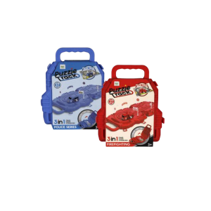 Boys Playset Storage Puzzle Windup Car