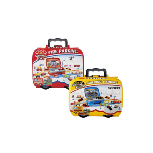 Boys Playset Parking Fire Construct 42pc