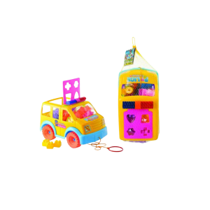 Building Blocks Storage 66pc Car Police