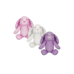 Plush Bunny Flappy Ears Pink Nose 40cm