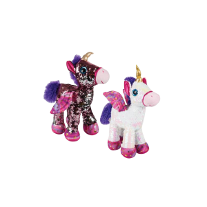 Plush Unicorn Glitzies with Wings 35cm