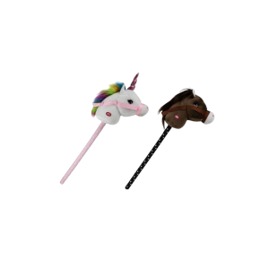 Plush Riding Stick 70cm Assorted