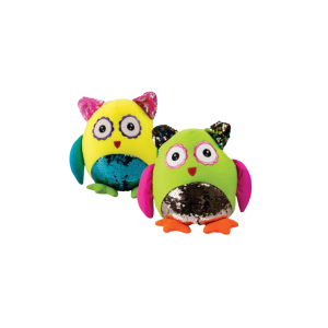 Plush Bright Owl with Foambeads 28cm