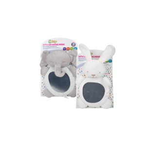 Baby Plush Rattle Hanging Mirror Toy