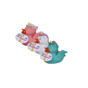 Baby Vinyl Themed Duck 9cm Unicorn Assorted