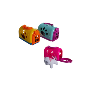 Play Set Pet Mini Plush In Carrier Astd