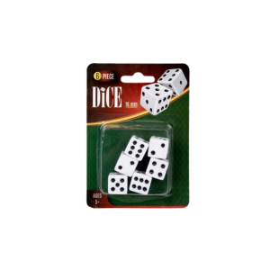 Dice 16mm Card Of 6