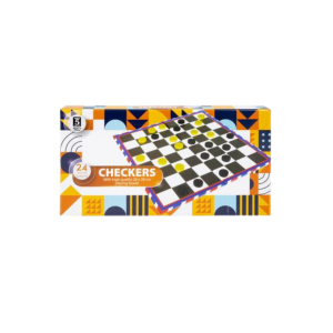 Game Checkers Wood Pieces 28x28cm