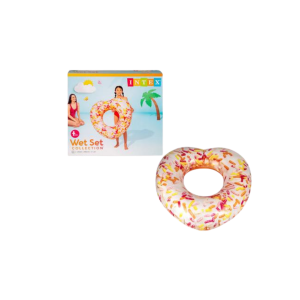 Intex Tube 94x89x25cm Pink Donut Heart