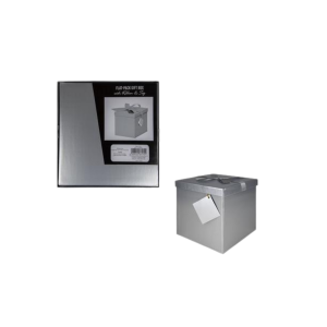 Giftbox Flat Pack 20x20x20cm Silver
