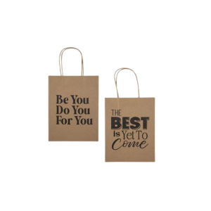 Gift Bag Paper English Words Medium 18x23cm