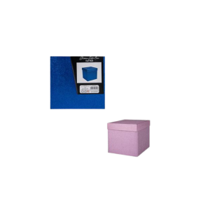 Giftbox Flat Pack 14x14x14cm Glitter
