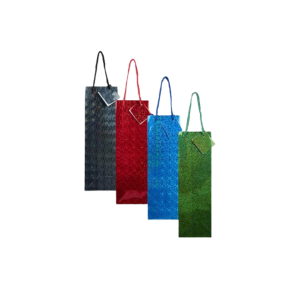 Gift Bag Hologram Wine 10x33cm Gloss