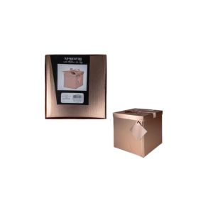 Giftbox Flat Pack 20x20x20cm Rose Gold