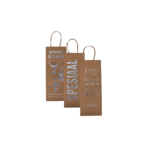Gift Bag Paper Wine Words Afrikaans 13x33cm
