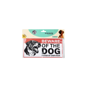 Pet Dog Warning Signs 25x12cm Assorted