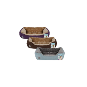 Pet Bed Rectangle Fur 50x35x18cm