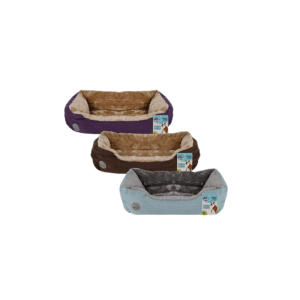 Pet Bed Rectangle Fur 70x50x18cm