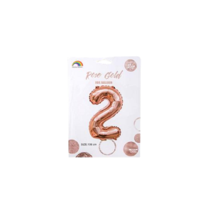 Balloon Helium Foil Rose Gold 2 102Cm F-04