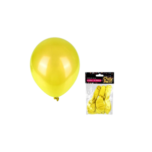 Balloons Helium 6Pc Metallic Yellow F-01